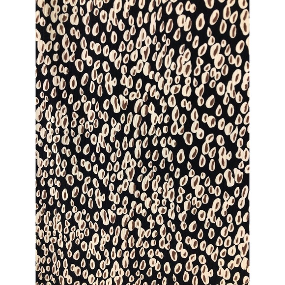 Ship'n Shore Womens Basic Blouse Black‎ Abstract Print Short Sleeve Crew Neck M - Picture 9 of 11